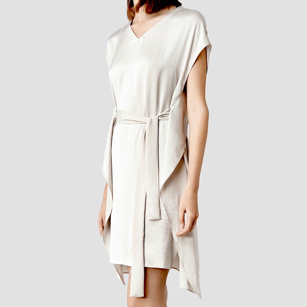 ✨ All Saints Chic & Shiny Belted Dress!